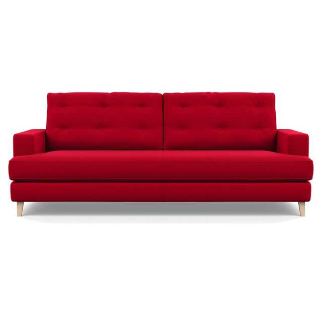 Heal's Mistral 4 Seater Sofa Melton Wool Red Oxide Natural Feet - image 1