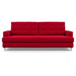 Heal's Mistral 4 Seater Sofa Melton Wool Red Oxide Natural Feet - thumbnail 1