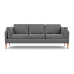 Heal's Sonno 4 Str Sofa St Moritz Wool Light Grey 157 Natural Feet - thumbnail 1