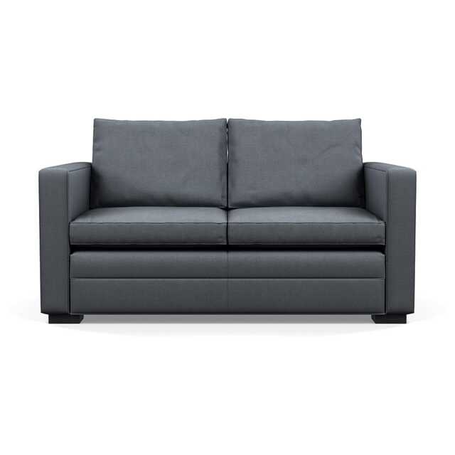 Heal's Palermo 2 Seater Sofa Siena Cotton Shale Grey Black Feet