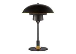 Visual Comfort Whitman Desk Lamp Hand-Rubbed Antique Brass & Bronze Shade