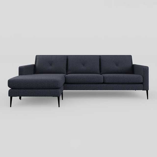 Heal's Brunel Large Corner Chaise Boucle Indigo