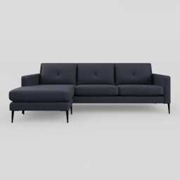 Heal's Brunel Large Corner Chaise Boucle Indigo