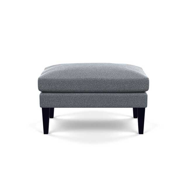 Heal's Wallis Ottoman Boucle Steel Black Painted Oak Feet