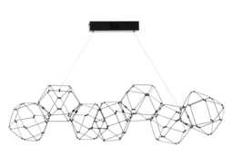 Heal's Supernova LED Long Pendant Light Black Chrome