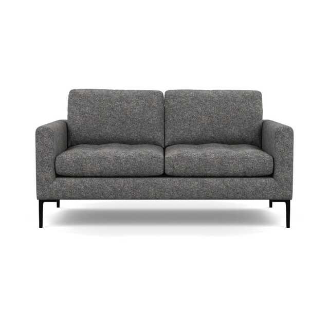 Heal's Eton 2 Seater Sofa Melton Wool Shale Black