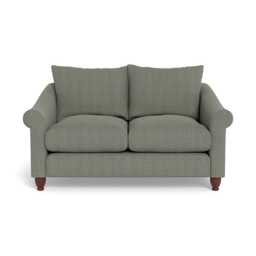 Heal's Devon 2 Seater Boucle Tweed Lapis Walnut Stained Beech Feet