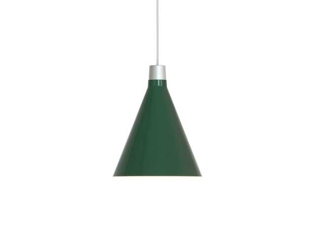 Tala Bower Pendant Light Small Dark Green & Sphere III Bulb