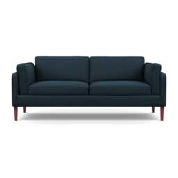 Heal's Sonno 3 Seater Siena Cotton Deep Sea Walnut Feet