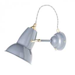 Anglepoise Orginal 1227 Brass Wall Light Elephant Grey - thumbnail 1