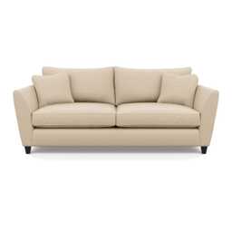 Heal's Torino 4 Seater Sofa Brushed Cotton Oat Black Feet