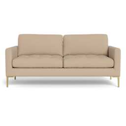 Heal's Eton 3 Seater Sofa Capelo Linen-Cotton Bamboo Brass Feet