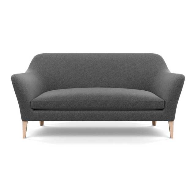 Heal's Wallis 3 Seater Sofa Melton Wool Granite Natural Ash