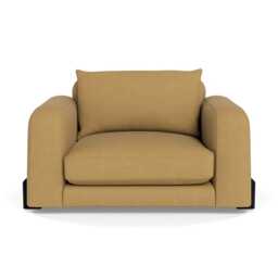 Heal's Nuvola Loveseat Boucle Tweed Citrine Black Beech Feet - thumbnail 1