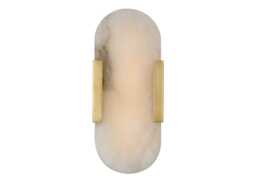 "Visual Comfort Melange LED Elongated Sconce Antique Brass 10"""