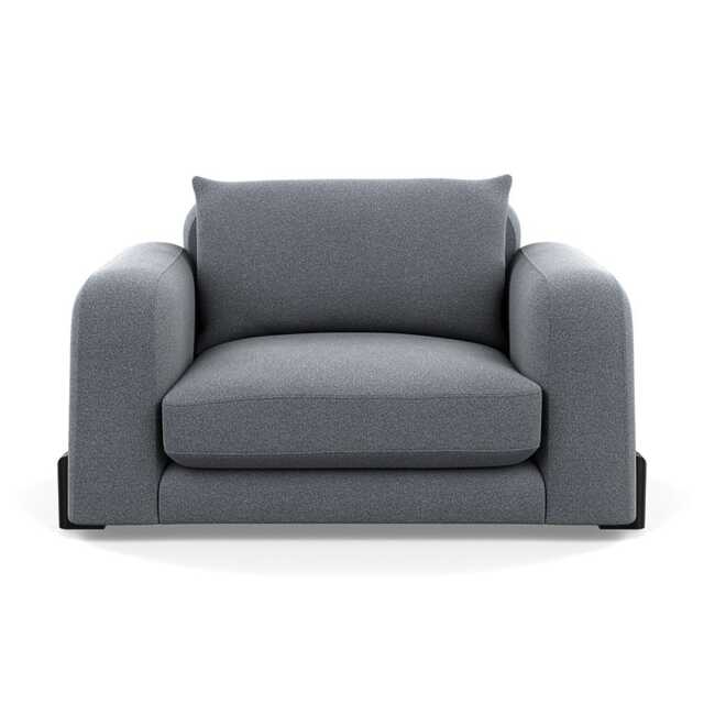 Heal's Nuvola Loveseat Boucle Steel Black Beech Feet
