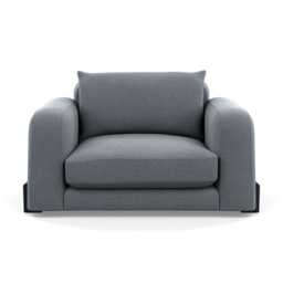 Heal's Nuvola Loveseat Boucle Steel Black Beech Feet