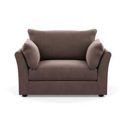 Heal's Tailor Loveseat Smart Velvet Mouse Black Beech Feet