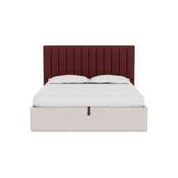 Heal's Retta Headboard (Lift Storage) Super King Capelo Linen-Cotton Etruscan Red - thumbnail 1