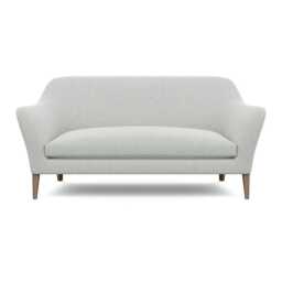 Heal's Wallis 3 Seater Sofa Melton Wool Limestone Walnut Feet