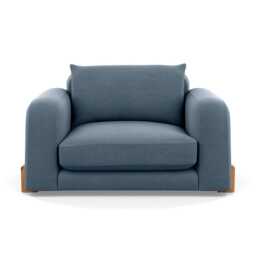 Heal's Nuvola Loveseat Capelo Linen-Cotton Mineral Natural Oak Feet