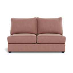 Heal's Tailor Medium Unit Smart Luxe Velvet Dusky Pink Black Beech Feet