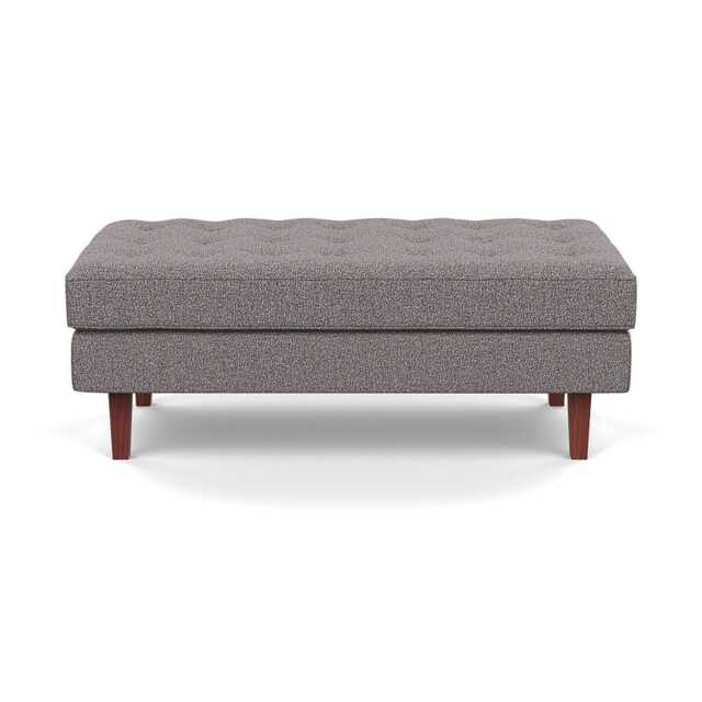 Heal's Hepburn Ottoman Loop Boucle Granite Walnut - image 1