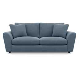 Heal's Snooze 4 Seater Sofa Capelo Linen-Cotton Mineral Black Feet