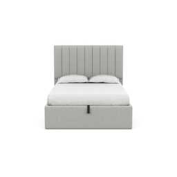 Heal's Lift Storage Divan Double Melton Wool Limestone Natural Feet