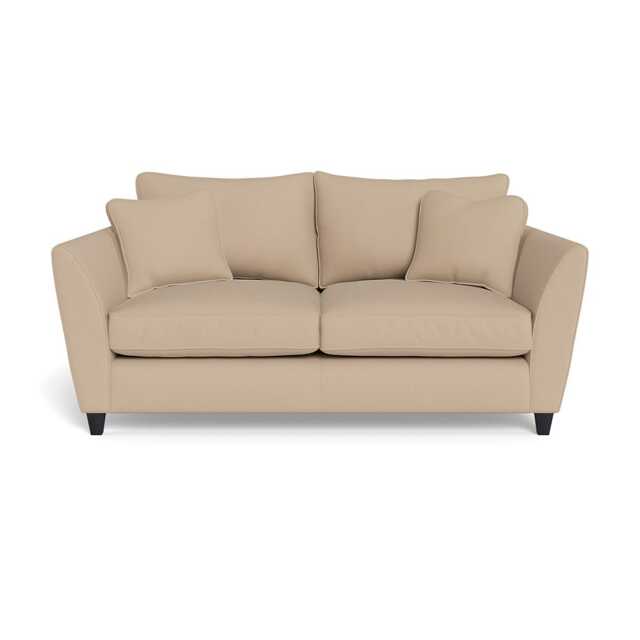Heal's Torino 3 Seater Sofa Capelo Linen-Cotton Bamboo Black Feet