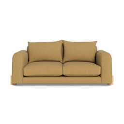 Heal's Nuvola 2 Seater Sofa Boucle Tweed Citrine Natural Oak Feet - thumbnail 2