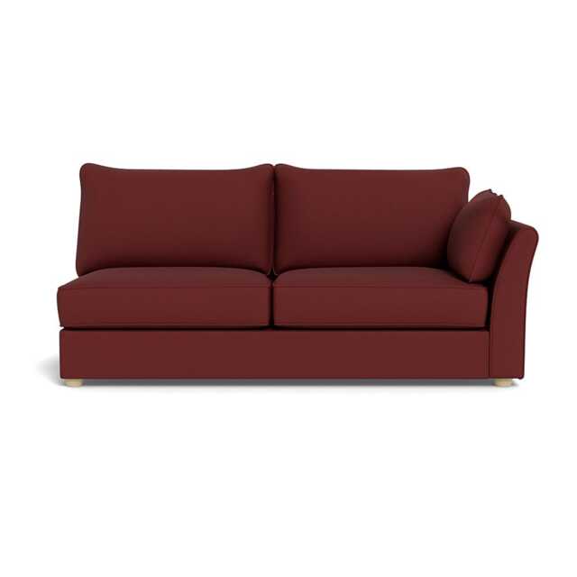 Heal's Tailor Large Right Hand Facing Corner Unit Capelo Linen-Cotton Etruscan Red Natural Feet