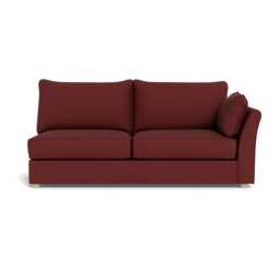 Heal's Tailor Large Right Hand Facing Corner Unit Capelo Linen-Cotton Etruscan Red Natural Feet