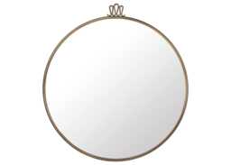 Gubi Randaccio Round Wall Mirror Ø70cm Antique Brass