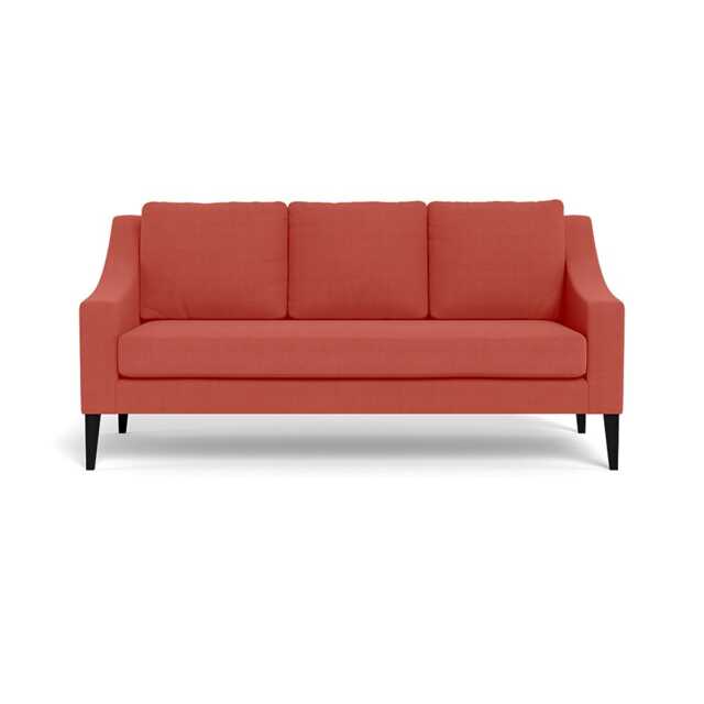 Heal's Richmond 3 Seater Sofa Linen Grenadine Black Feet