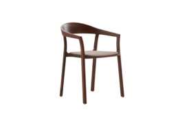 Artisan Tara Dining Chair in American Walnut and Kvadrat Steelcut Trio 213