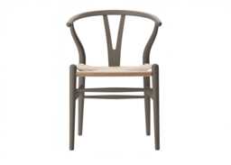 CH24 Wishbone Chair Soft Slate Beech Natural Cord