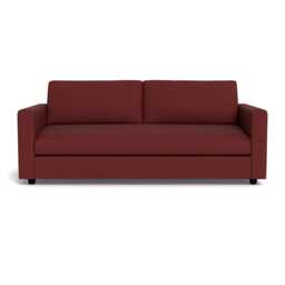 Heal's Nimbus II 4 Seater Sofa Capelo Linen-Cotton Etruscan Red Black Feet