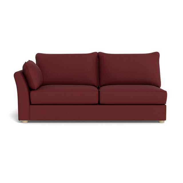 Heal's Tailor Large Left Hand Facing Corner Unit Capelo Linen-Cotton Etruscan Red Natural Feet - image 1