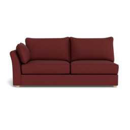 Heal's Tailor Large Left Hand Facing Corner Unit Capelo Linen-Cotton Etruscan Red Natural Feet - thumbnail 1