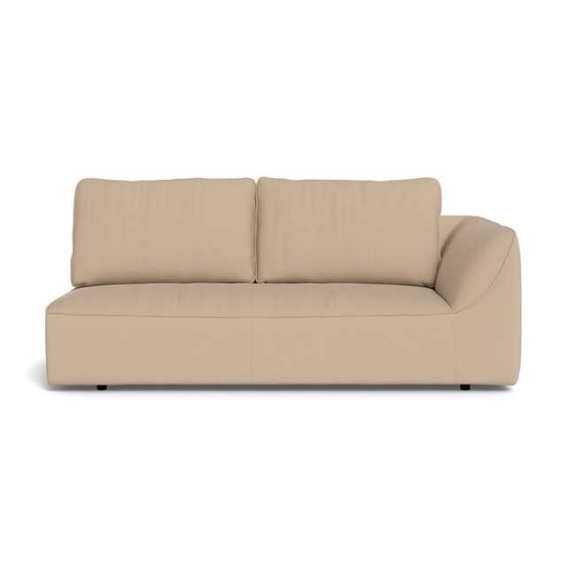 Heal's Morven Right Hand Facing 3 Seater Unit Capelo Linen-Cotton Bamboo Black Feet