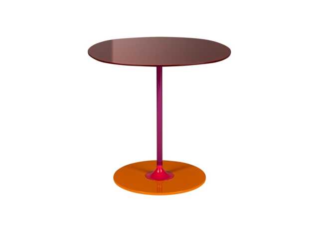 Kartell Thierry Table Medium Burgundy