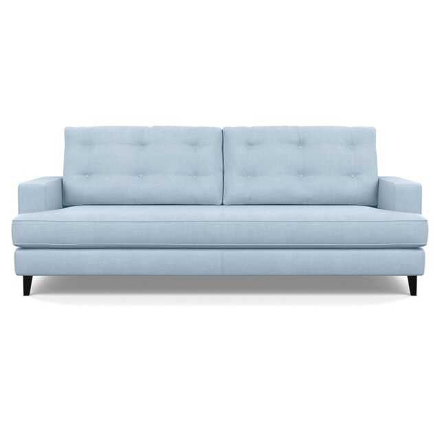 Heal's Mistral 4 Seater Sofa Capelo Linen-Cotton Sea Shanty Black Feet