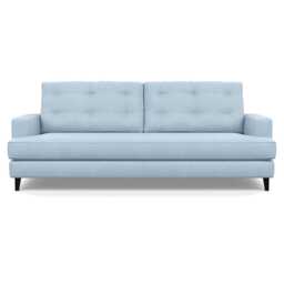 Heal's Mistral 4 Seater Sofa Capelo Linen-Cotton Sea Shanty Black Feet