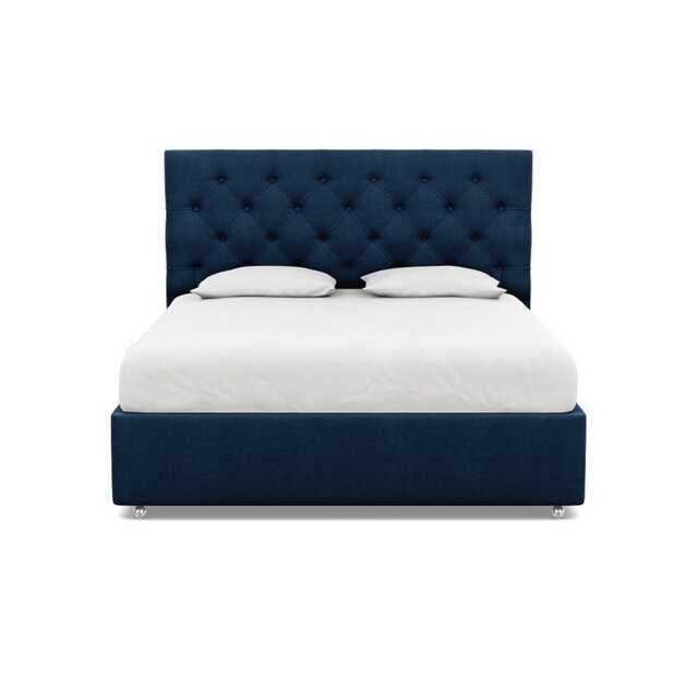 Heal's Balmoral Headboard Super King Capelo Linen-Cotton Inkspot - image 1