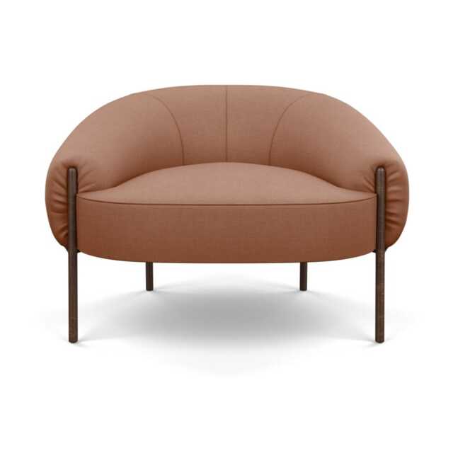 Heal's Isola Armchair Siena Cotton Clay Bronze Feet