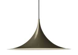 Gubi Semi Pendant Light 60cm Glossy Dark Cocoa - thumbnail 1