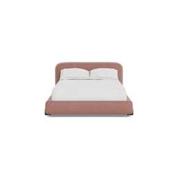 Heal's Nuvola Double Bed Smart Luxe Velvet Dusky Pink Black Painted Feet - thumbnail 2