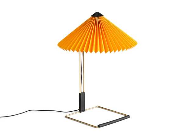 HAY Matin LED Table Lamp Yellow & Brass Small