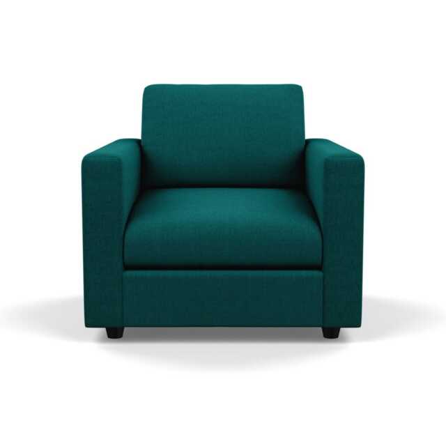 Heal's Nimbus II Armchair Brushed Cotton Pine Black Feet - image 1